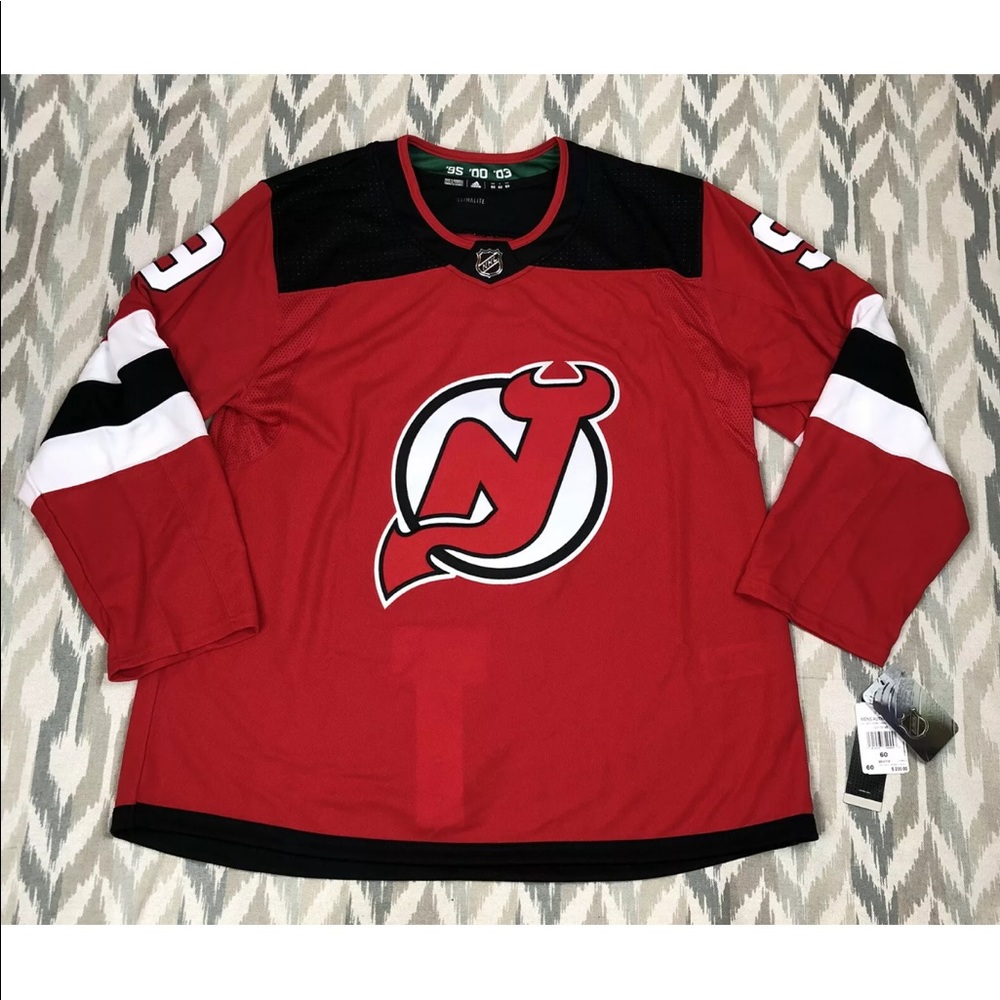 Adidas New Jersey Devils HALL #9 Mens Authentic PRO NHL Hockey Jersey Size S 42 - Picture 5 of 14